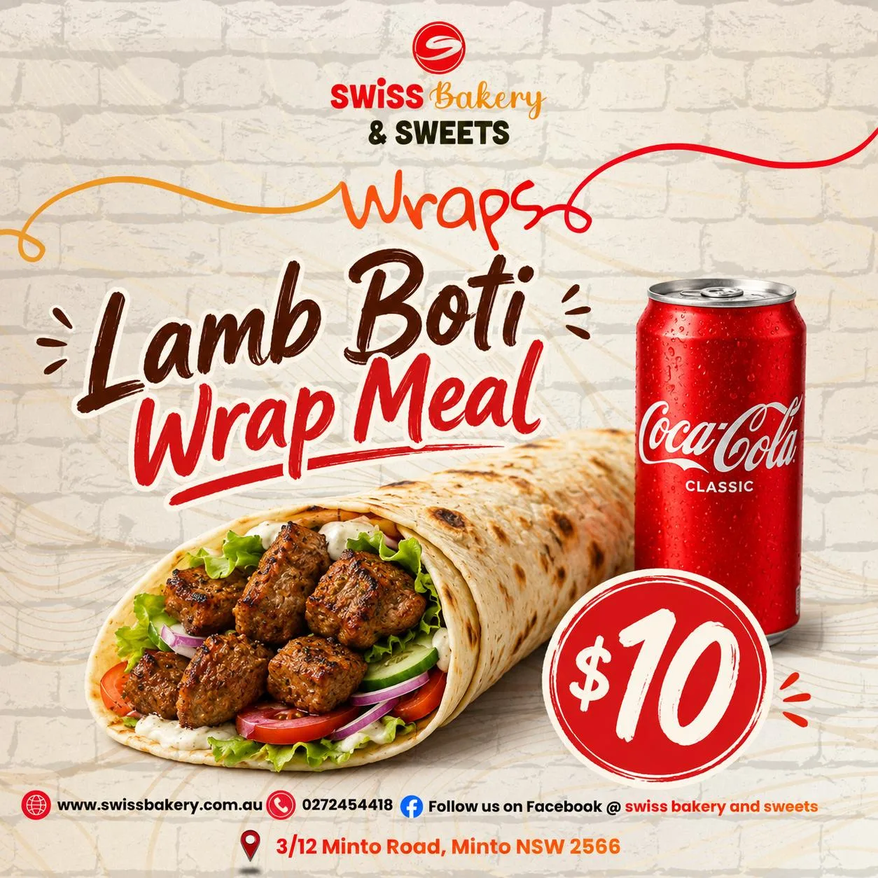 Lamb Boti Wrap Meal